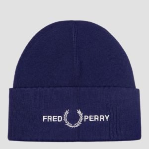 Fred Perry Graphic Beanie Hattu Sininen