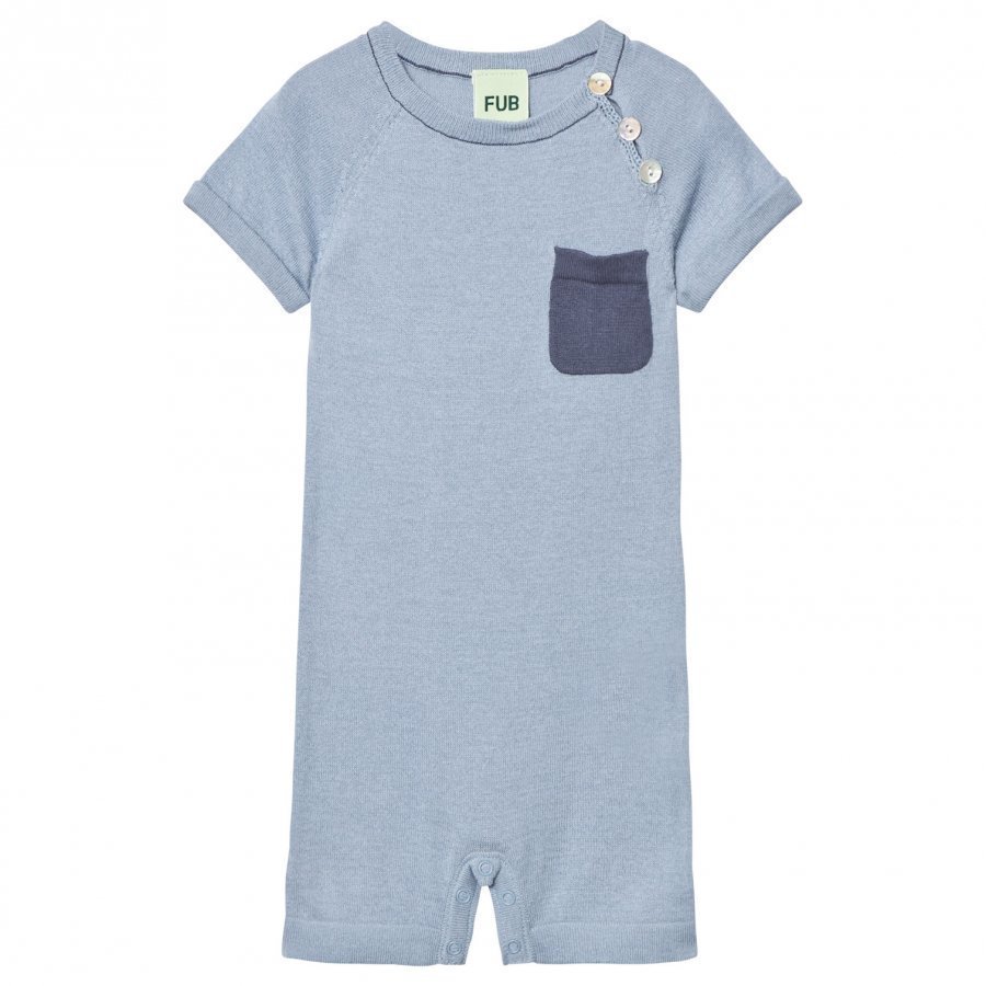 Fub Baby Body Dusty Blue Romper Puku