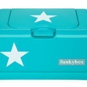 Funkybox Säilytysrasia puhdistuspyyhkeille Turkoosi