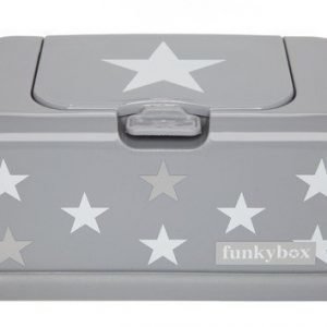 Funkybox Säilytysrasia puhdistuspyyhkeille Vaaleanharmaa