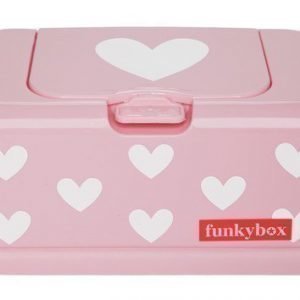 Funkybox Säilytysrasia puhdistuspyyhkeille Vaaleanpunainen