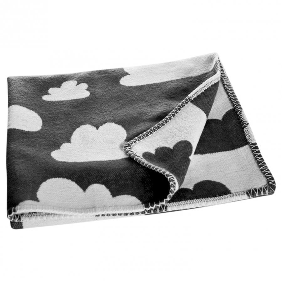 Färg & Form Clouds Blanket Black Huopa