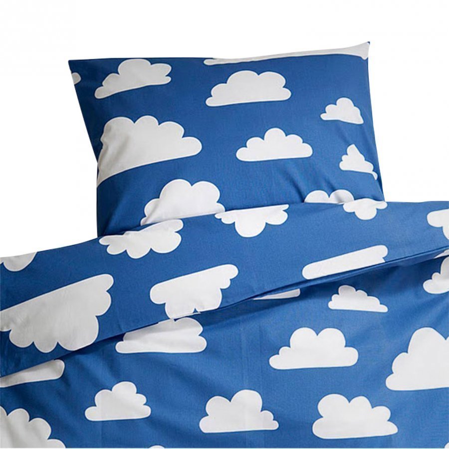 Färg & Form Clouds Blue Crib Duvet Set Pussilakanasetti