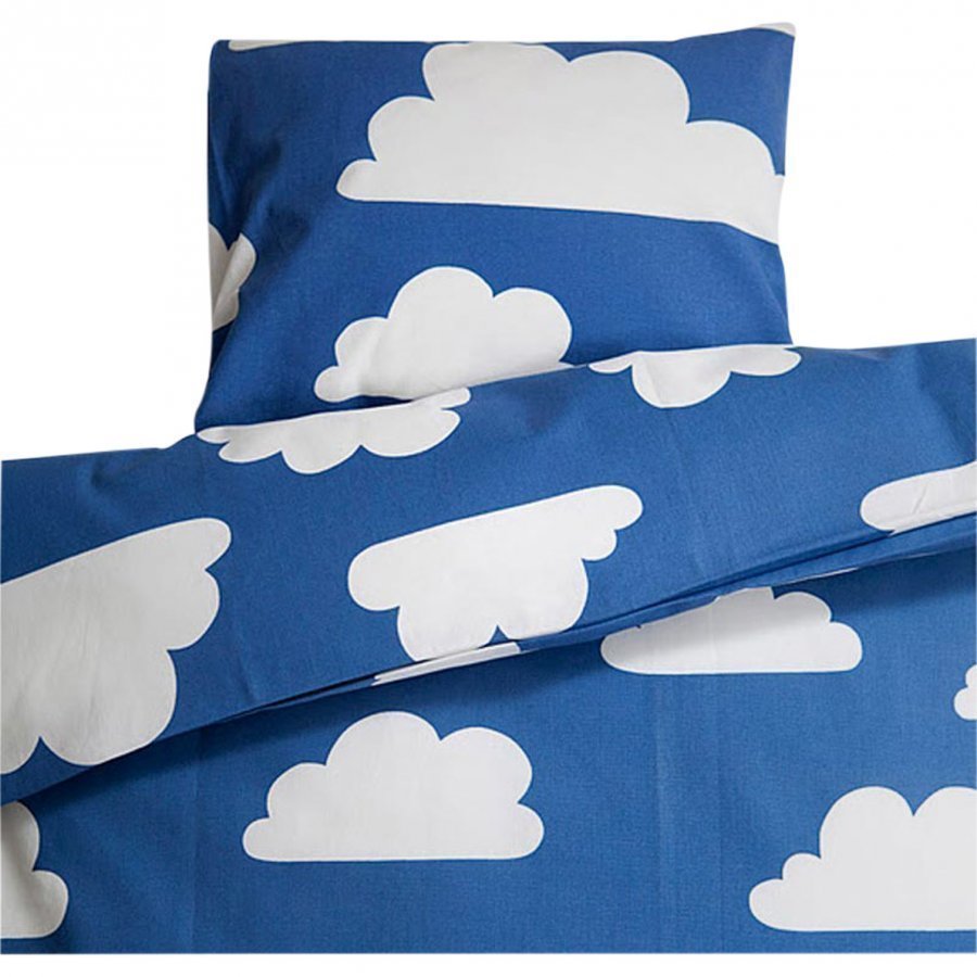 Färg & Form Clouds Blue Stroller/Cot Set Pussilakanasetti