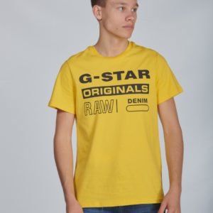 G-Star Ss Tee T-Paita Keltainen