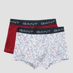 Gant 2 Pack Boys Trunk Diamond Confetti Bokserit Valkoinen