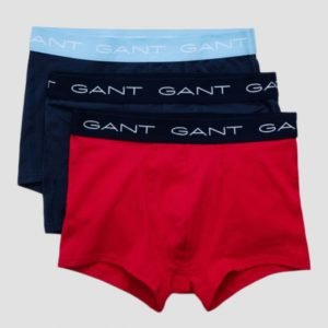 Gant 3 Pack Boys Trunk Seasonal Solids Bokserit Punainen