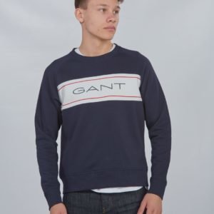 Gant Archive C Neck Sweat Neule Sininen