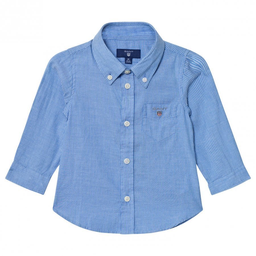 Gant Blue Oxford Stripe Shirt Kauluspaita