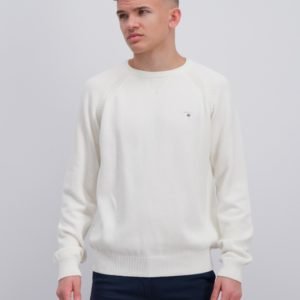 Gant Casual Cotton Crew Neule Valkoinen