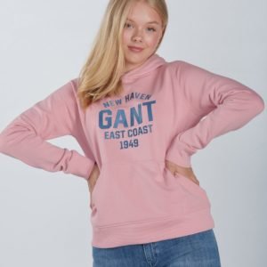 Gant Collegiate Gant Logo Hoodie Huppari Vaaleanpunainen