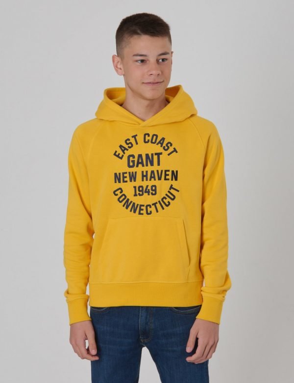 Gant Collegiate Gant Sweat Hoodie Huppari Keltainen