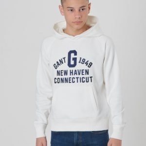 Gant Collegiate Gant Sweat Hoodie Huppari Valkoinen