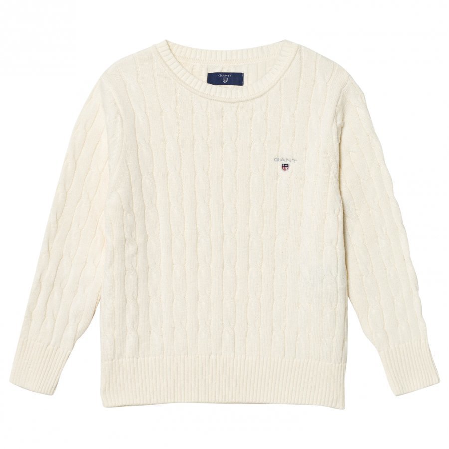 Gant Cream Cotton Cable Sweater Paita