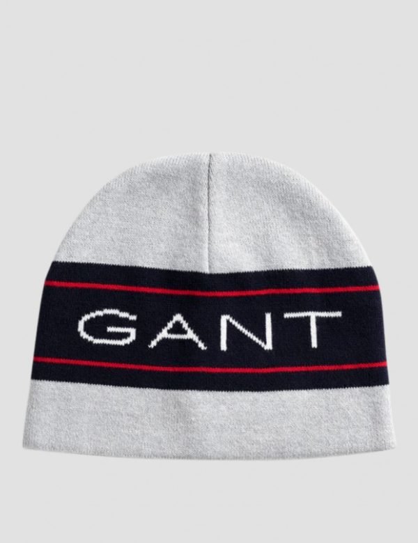 Gant D1. Gant Archive Beanie Hattu Harmaa