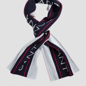 Gant D1. Gant Archive Stripe Logo Scarf Kaulaliina Harmaa