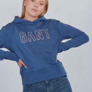 Gant D1. Gant Cropped Hoodie Huppari Sininen