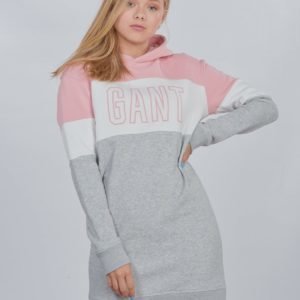 Gant D1. Gant Girls Block Hoodie Dress Mekko Vaaleanpunainen