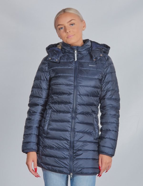 Gant D1. Long Puffer Jacket Takki Sininen