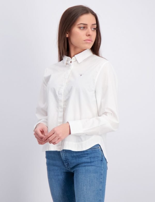 Gant D1. Poplin Shirt Kauluspaita Valkoinen