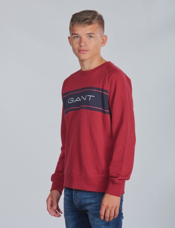 Gant D1. Tb. Gant Archive C Neck Sweat Neule Punainen