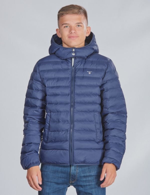 Gant D1. The Light Weight Hooded Puffer Takki Sininen