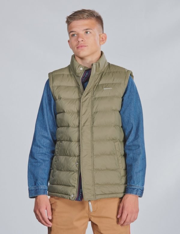 Gant D1. The Puffer Vest Liivi Vihreä