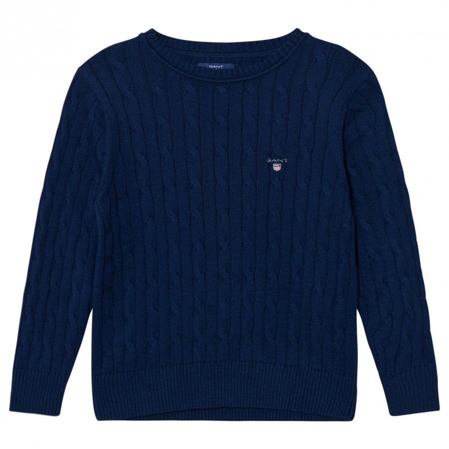 Gant Evening Blue Cable Crew Sweater Paita