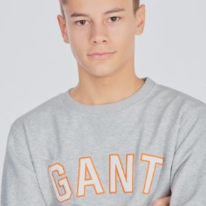 Gant Gant Casual C Neck Sweat Neule Harmaa