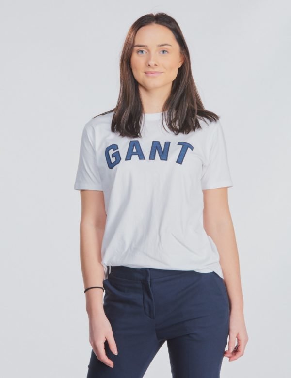 Gant Gant Casual T Shirt T-Paita Valkoinen