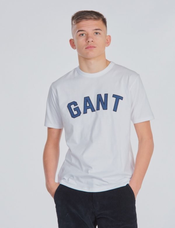 Gant Gant Casual T Shirt T-Paita Valkoinen