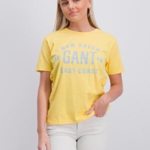 Gant Gant East Coast T Shirt T-Paita Keltainen