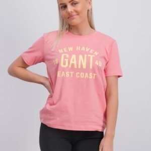Gant Gant East Coast T Shirt T-Paita Vaaleanpunainen