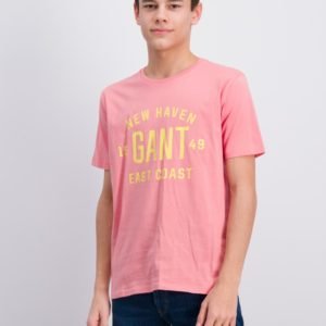 Gant Gant East Coast T Shirt T-Paita Vaaleanpunainen