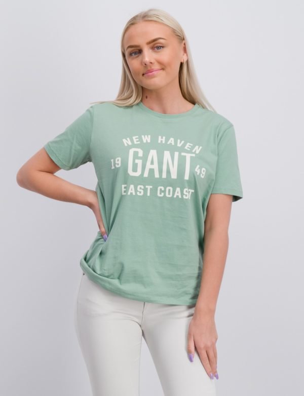 Gant Gant East Coast T Shirt T-Paita Vihreä