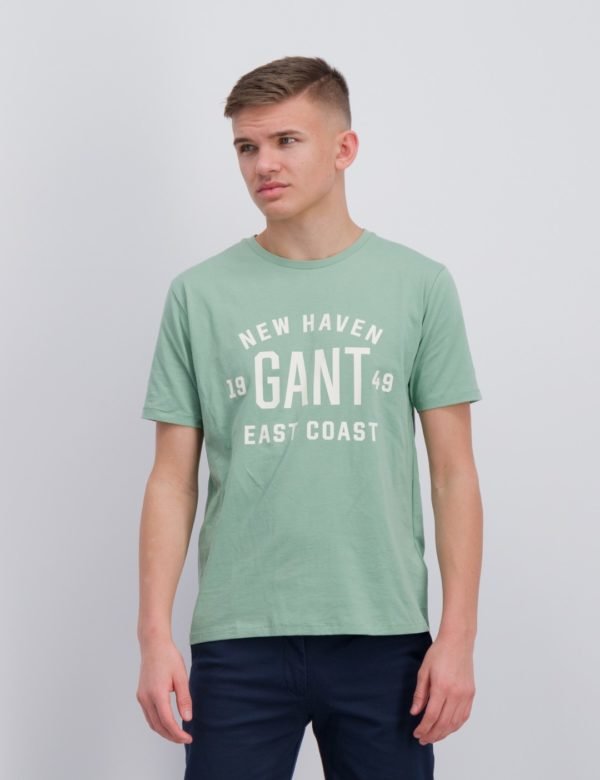 Gant Gant East Coast T Shirt T-Paita Vihreä