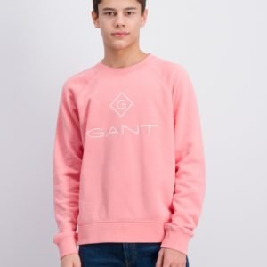 Gant Gant Lock Up Sweat C Neck Neule Vaaleanpunainen