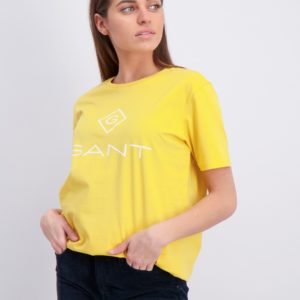 Gant Gant Lock Up T Shirt T-Paita Keltainen