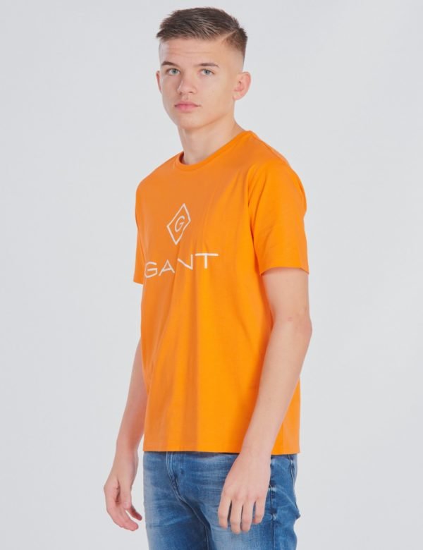 Gant Gant Lock Up T Shirt T-Paita Oranssi