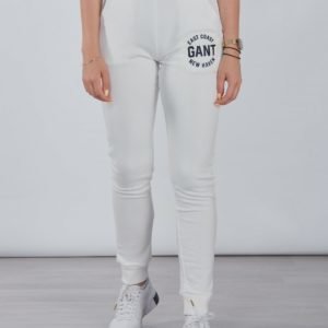 Gant Gant Logo Sweat Pants Collegehousut Valkoinen