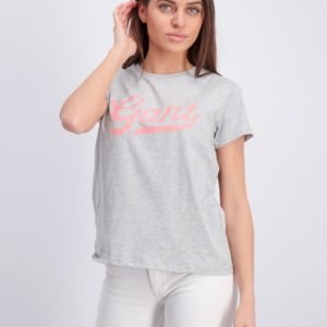 Gant Gant Script Logo T Shirt T-Paita Harmaa