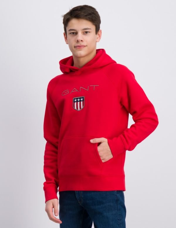 Gant Gant Shield Sweat Hoodie Huppari Punainen