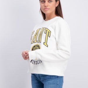 Gant Gant Varsity C Neck Sweat Neule Valkoinen