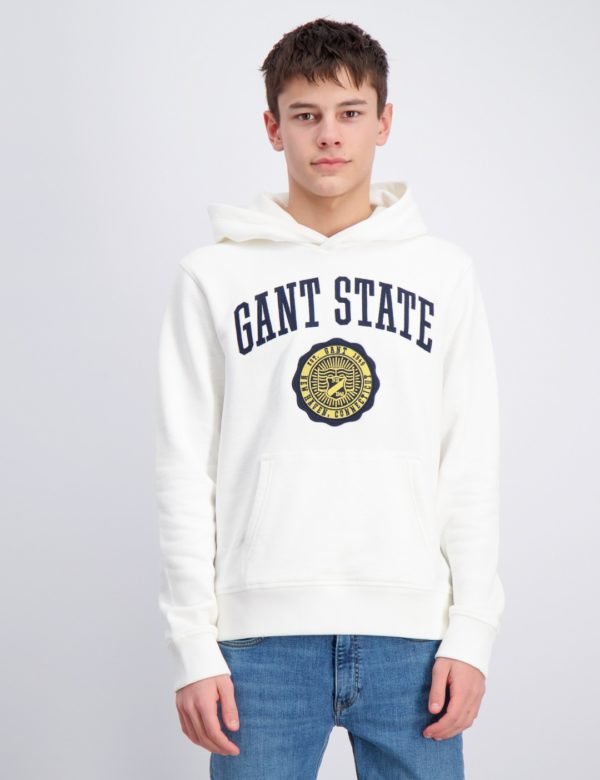 Gant Gant Varsity Sweat Hoodie Huppari Valkoinen