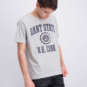 Gant Gant Varsity T Shirt T-Paita Harmaa