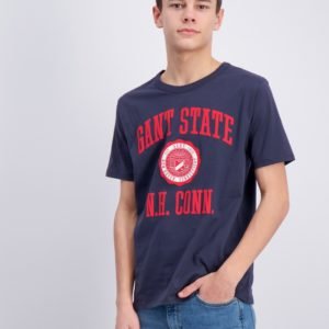 Gant Gant Varsity T Shirt T-Paita Sininen