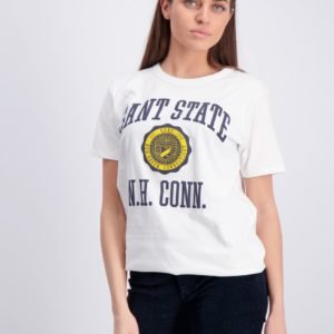 Gant Gant Varsity T Shirt T-Paita Valkoinen