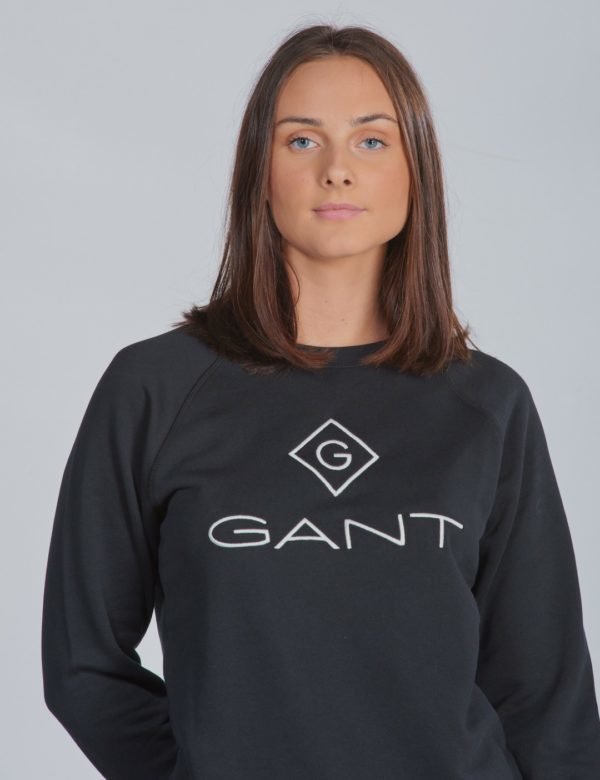 Gant Lock Up Crewneck Neule Musta