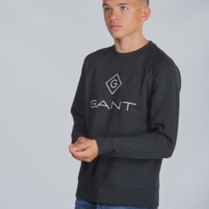 Gant Lock Up Crewneck Neule Musta