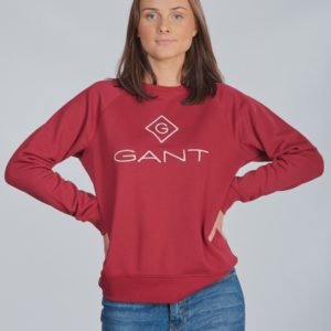 Gant Lock Up Crewneck Neule Punainen